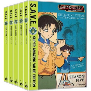 Case Closed Detective Conan Season 1-5 DVD Box Set