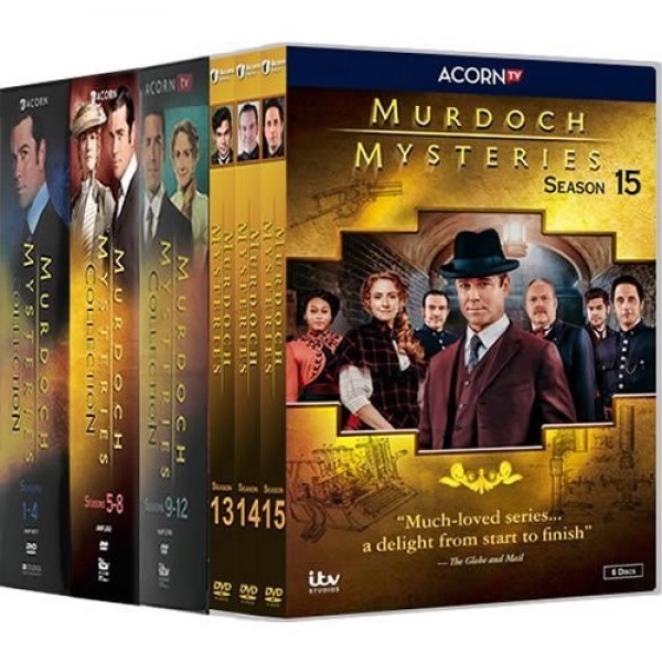 Murdoch Mysteries Complete Series 1-15 DVD Box Set Set