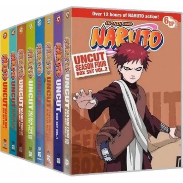 Naruto Uncut: Complete Series 1-4 DVD Box Set